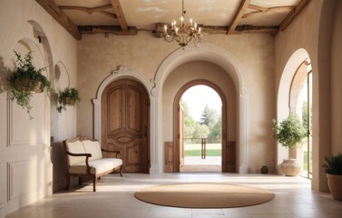 Interior Ancient Palace, Tourism Travel, using Generative ai