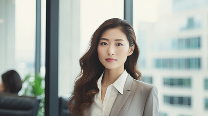 Fototapeta na wymiar Portrait of an asian Businesswoman