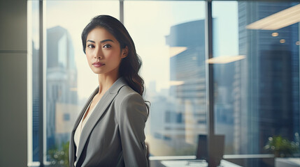 Fototapeta na wymiar Portrait of an asian Businesswoman