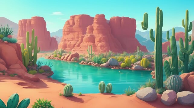 stunning desert panorama