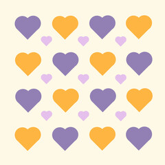 seamless pattern with hearts