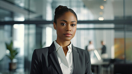 Portrait of a black businesswoman