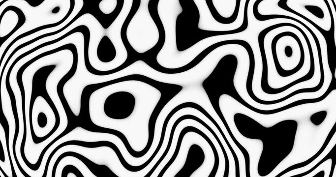 thick black and white seamless pattern animation, animated texture