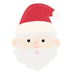 Santa Claus Head Cartoon illustration For Christmas Festival
