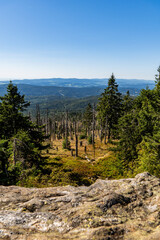 Aussicht vom Grossen Rachel, Bayerischer Wald