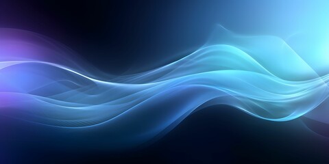 Modern and Abstract Wave Background with Technology and Science Concept