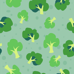 Broccoli natural and organic vegetables, print