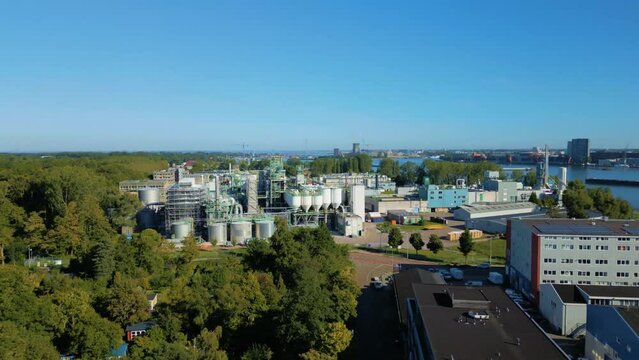 Approaching Albemarle factory Netherlands in Amsterdam Noord