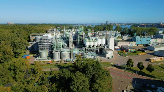 Former Akzo Nobel factory in Amsterdam Noord the Netherlands