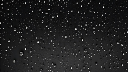 A pattern of drops of water on a gray background