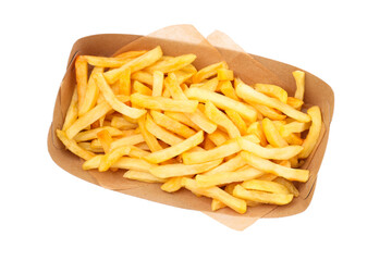 PNG, french fries, isolated on white background.