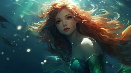 A beautiful Mermaid.generative ai

