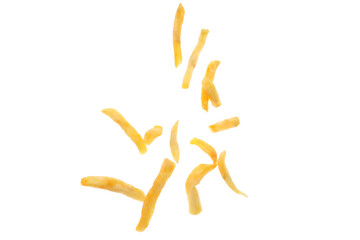 PNG, french fries, isolated on white background.