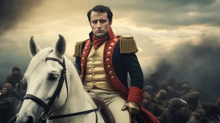 Deurstickers Portrait of emperor Napoleon Bonaparte.generative ai  © Luke