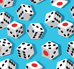 Gambling Dices background. vector illustration