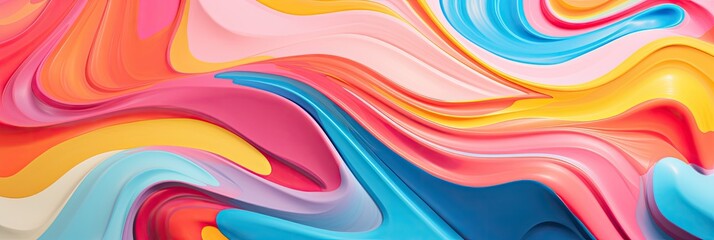 Obraz premium Abstract background with bright colors and fluid shapes 