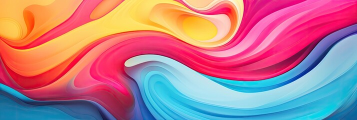 Obraz premium Abstract background with bright colors and fluid shapes 