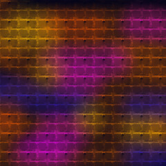 Fototapeta Geometrically discoquadrate background. Color gradient. obraz