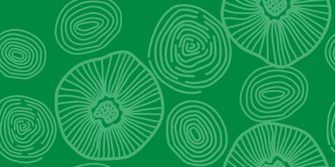 Minimalist trendy abstract seamless pattern. Line round art illustrations. Modern vector template for design.