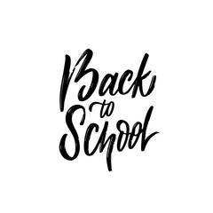 Back to school vector sign logo text.