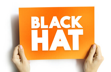 Black Hat is a hacker who violates computer security for their own personal profit or out of...