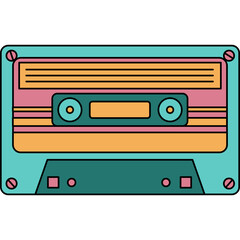 Cassette Retro Element
