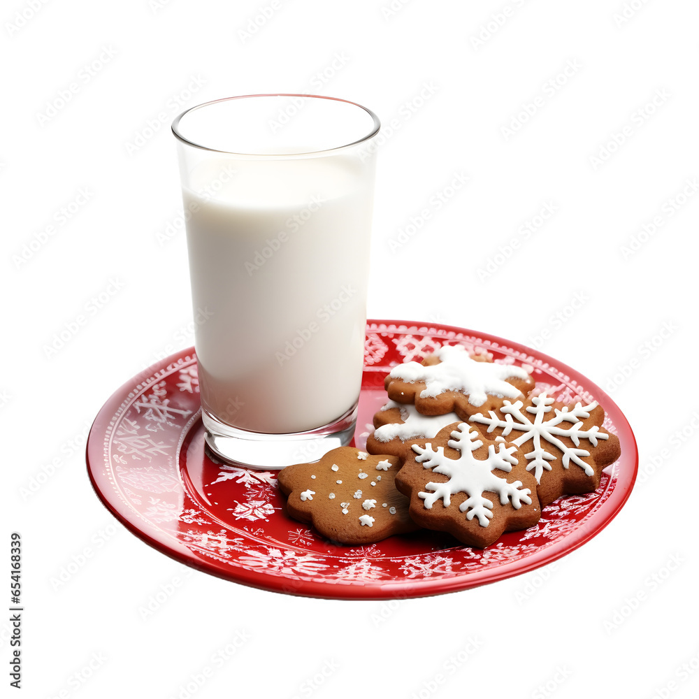 Canvas Prints glass of milk and cookies