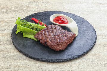 Grilled machete skirt beef steak