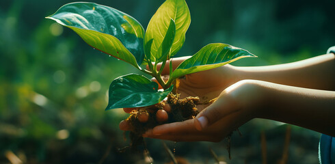a sprout of new life in the palm of your hand
