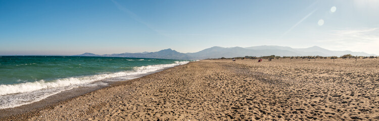 Panorama du Mas Larrieu au Bocal du Tech dans  les Pyrénées Orientales