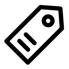 price tag line icon