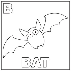 CColoring book for children. Alphabet a ape. Vectooloring book for children. Alphabet a ape. Vector illustration. Children coloring page with a picture of a ape for animal recognition and the letter a