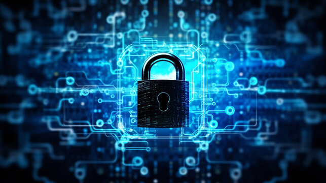 Navigating the Digital Frontier,Cybersecurity and Connectivity in a Technology-Driven World Background Wallpaper