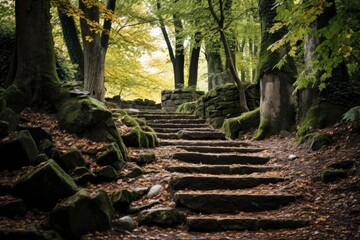stone steps of a steep path up a hill