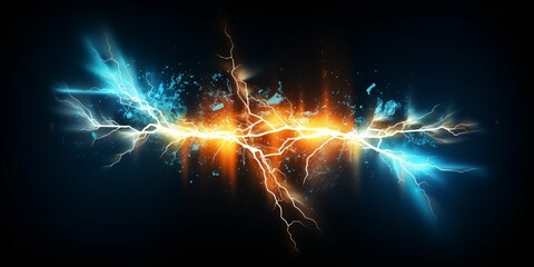 Energy Lightning. Thunderbolt Background