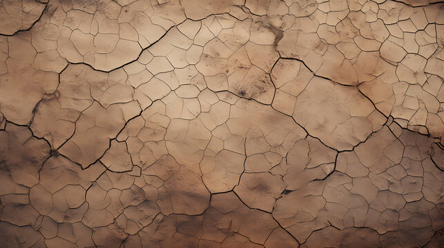 A texture of cracked dry earth, depicting the rugged beauty and challenges of arid landscapes