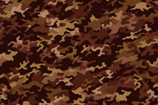 Patrón Camuflaje Sin Costuras. Patrón Militar En Blanco Y Negro, Papel Tapiz De Camuflaje Al Estilo De Mejora Digital. Ilustración.