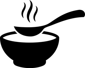 Soup bowl vector icon - 654198903