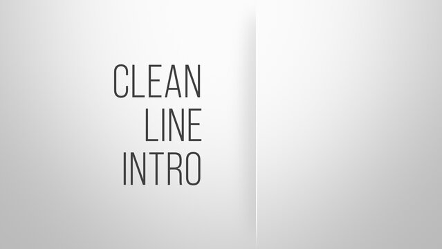 Minimal Clean Line Logo Intro