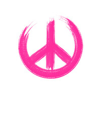 Peace Logo Symbol - pink