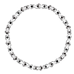 halloween spider art drawn round frame