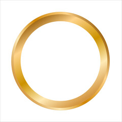 beautiful golden art drawn round frame