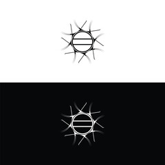 Circle vector logo template illustration