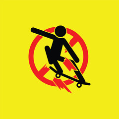 skateboard icon illustration isolated vector sign symbol