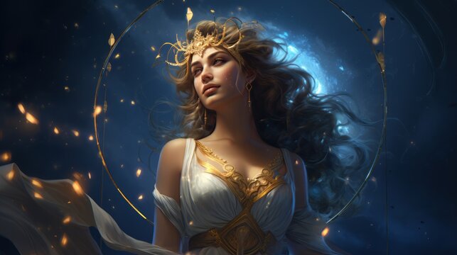 Hera - The greek goddess of marriage.generative ai

