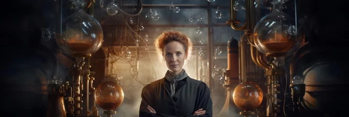 Fototapeten Portrait of scientist Marie Curie.generative ai  © Luke