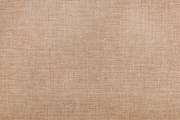 Brown color natural linen texture, fabric background.