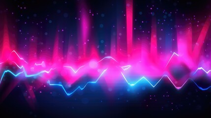 Glowing neon light waves background. Modern abstract wavy futuristic illustration. Colorful Wave element with neon led illumination design. Black Friday sale, cyber Monday concept.