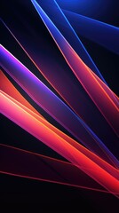 Obraz premium Glowing neon light waves background. Modern abstract wavy futuristic illustration. Colorful Wave element with neon led illumination design. Black Friday sale, cyber Monday concept.