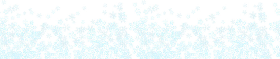 Snowfall Border, Snowflake Frame
